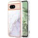 Защитный чехол Deexe Marble Style для Google Pixel 8A - White (341036W). Фото 1 из 6