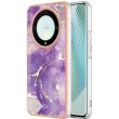 Защитный чехол Deexe Marble Style для Honor Magic 5 Lite - Purple (335226V)