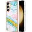 Защитный чехол Deexe Marble Style для Samsung Galaxy S24 Plus - Light Green (343432LG)