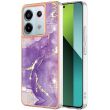 Защитный чехол Deexe Marble Style для Xiaomi Redmi Note 13 Pro 5G / Poco X6 - Purple (341167V)