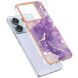 Защитный чехол Deexe Marble Style для Xiaomi Redmi Note 13 Pro 5G / Poco X6 - Purple (341167V). Фото 2 из 6