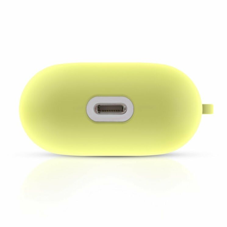 Защитный чехол Deexe Matte Case для Apple AirPods 1 / 2 - Yellow: фото 6 из 6