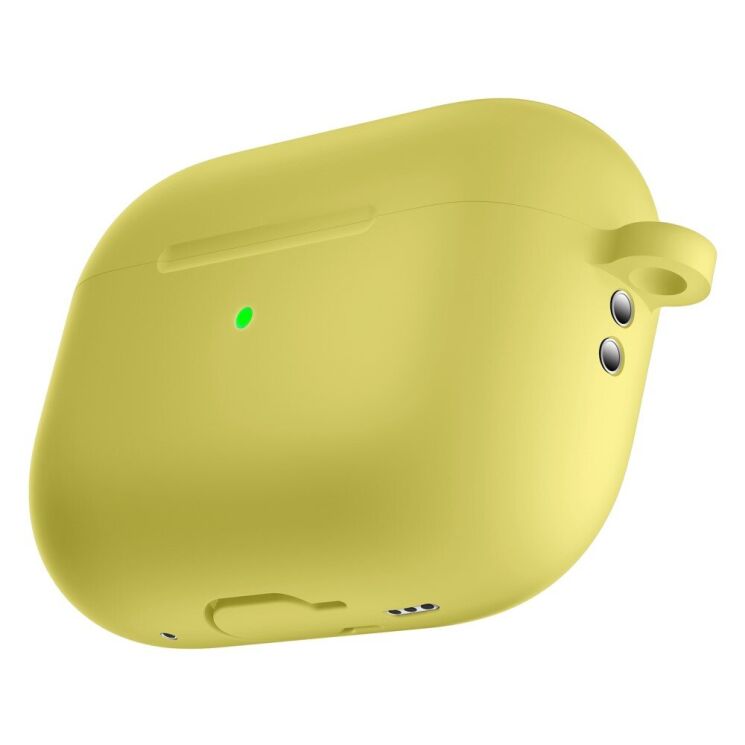 Захисний чохол Deexe Matte Case (FH) для Apple AirPods Pro 2 - Yellow: фото 3 з 5