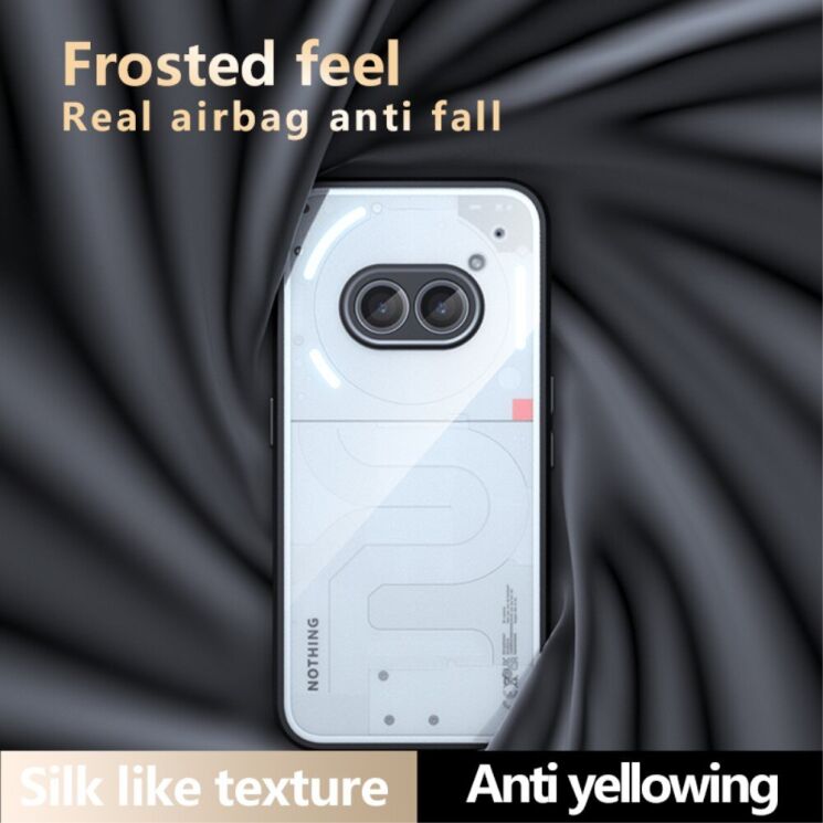 Защитный чехол Deexe Matte Skin для Nothing Phone (2a) - Transparent / Black: фото 10 из 13