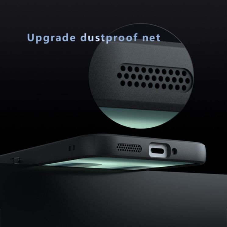 Защитный чехол Deexe Matte Skin для Nothing Phone (2a) - Transparent / Black: фото 7 из 13
