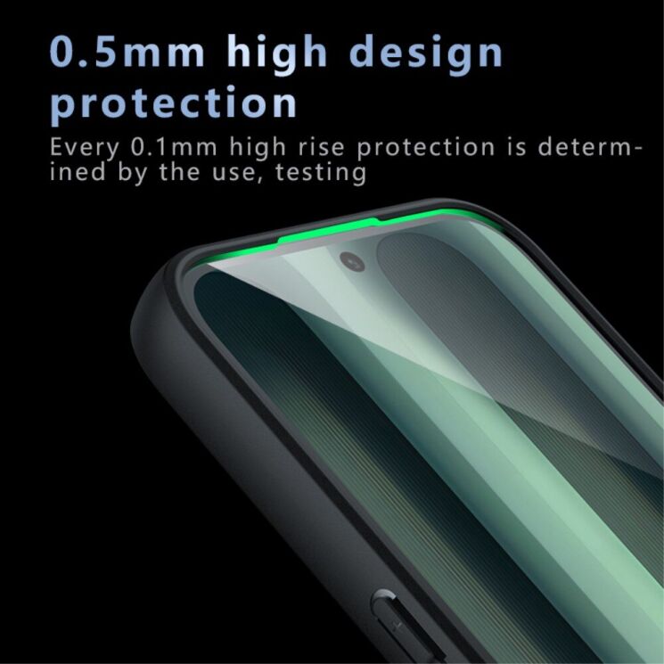 Защитный чехол Deexe Matte Skin для Nothing Phone (2a) - Transparent / Black: фото 8 из 13