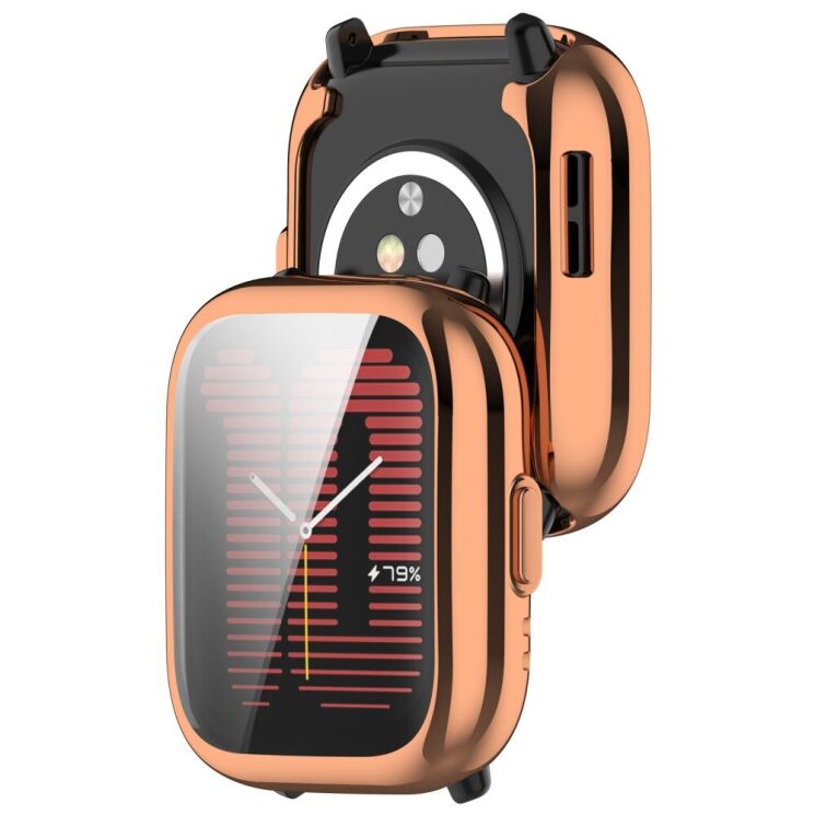 Защитный чехол Deexe Protective Frame для Huami Amazfit Active (A2211) - Rose Gold: фото 7 из 8