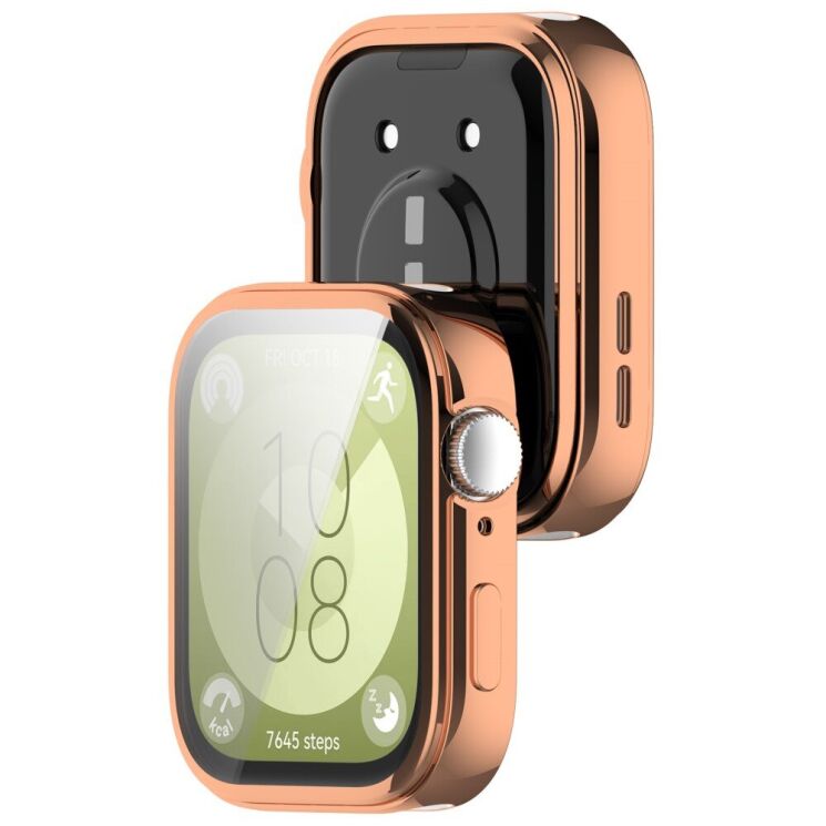 Защитный чехол Deexe Protective Frame для Huawei Watch Fit 3 - Rose Gold: фото 6 из 7
