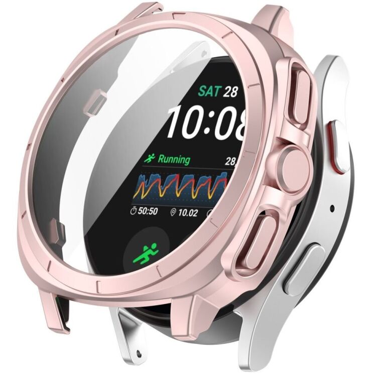 Захисний чохол Deexe Protective Frame для Samsung Galaxy Watch 7 (44mm) - Pink: фото 1 з 7