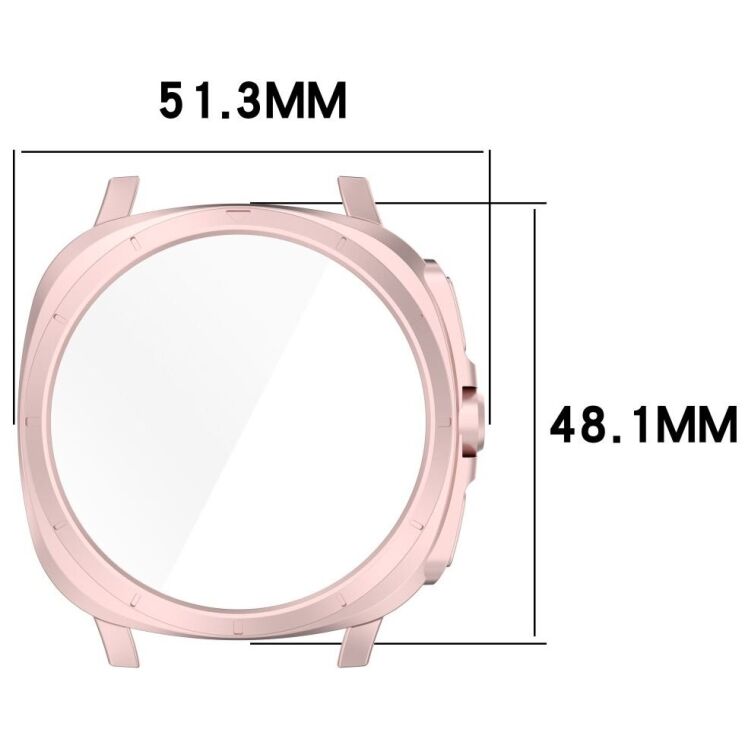 Захисний чохол Deexe Protective Frame для Samsung Galaxy Watch 7 (44mm) - Pink: фото 7 з 7