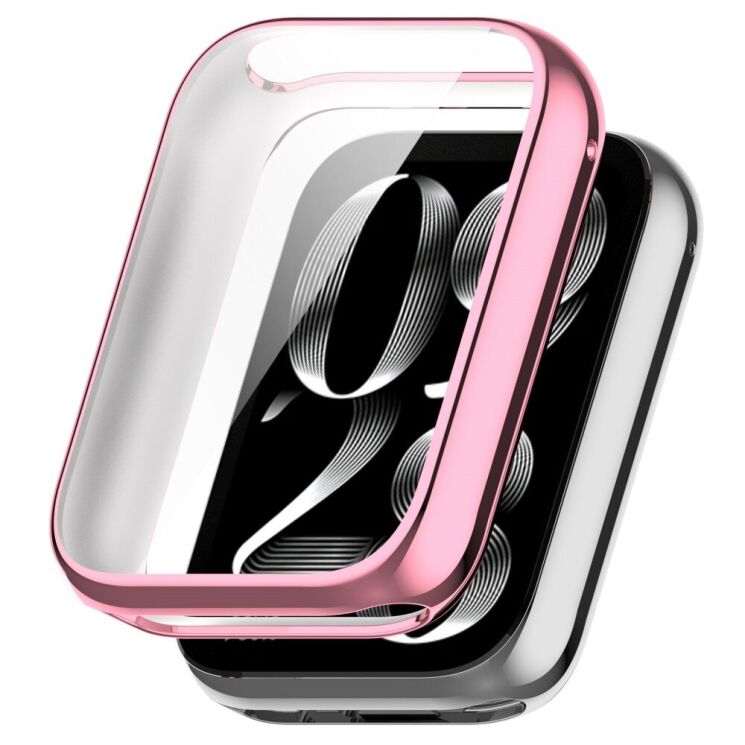 Защитный чехол Deexe Protective Frame для Xiaomi Mi Smart Band 9 Pro - Pink: фото 1 из 8