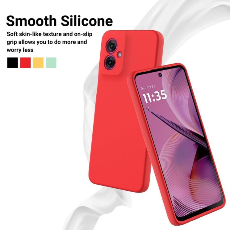 Захисний чохол Deexe Silicone Case для Motorola Moto G55 - Green: фото 8 з 8