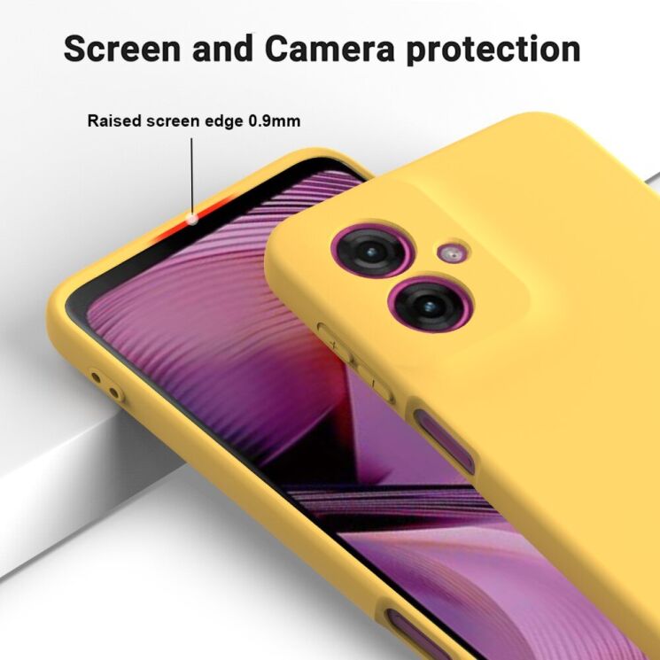 Захисний чохол Deexe Silicone Case для Motorola Moto G55 - Green: фото 3 з 8