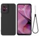 Защитный чехол Deexe Silicone Case для Motorola Moto G55 - Black (366124B). Фото 1 из 8