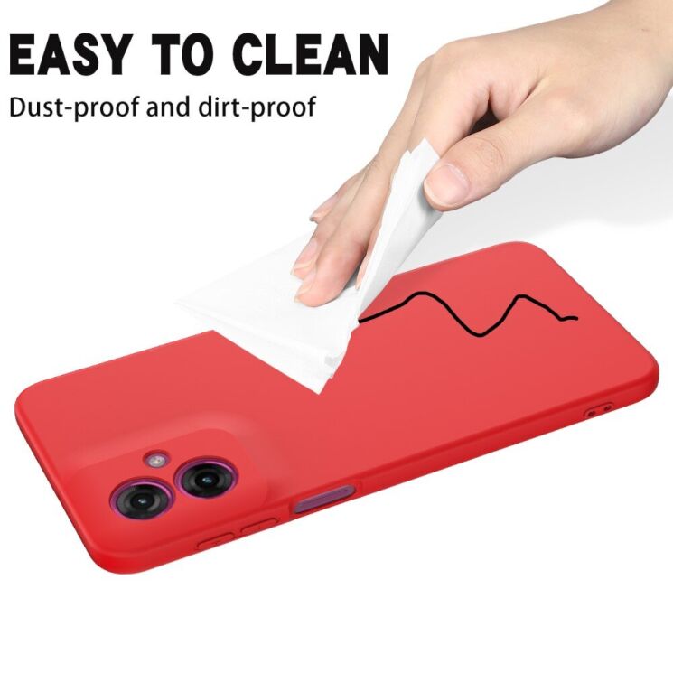 Захисний чохол Deexe Silicone Case для Motorola Moto G55 - Green: фото 7 з 8