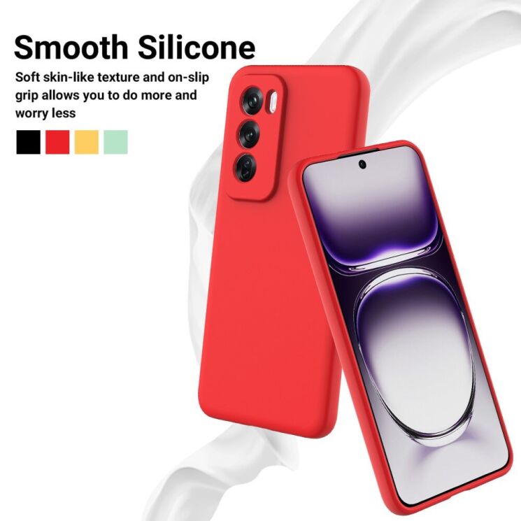 Защитный чехол Deexe Silicone Case для OPPO Reno 12 Pro - Black: фото 3 из 8