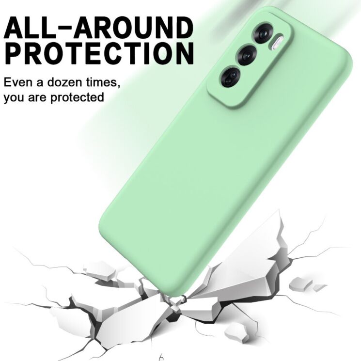 Защитный чехол Deexe Silicone Case для OPPO Reno 12 Pro - Black: фото 5 из 8