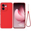 Защитный чехол Deexe Silicone Case для OPPO Reno 13 F/FS 5G - Red (375720R)