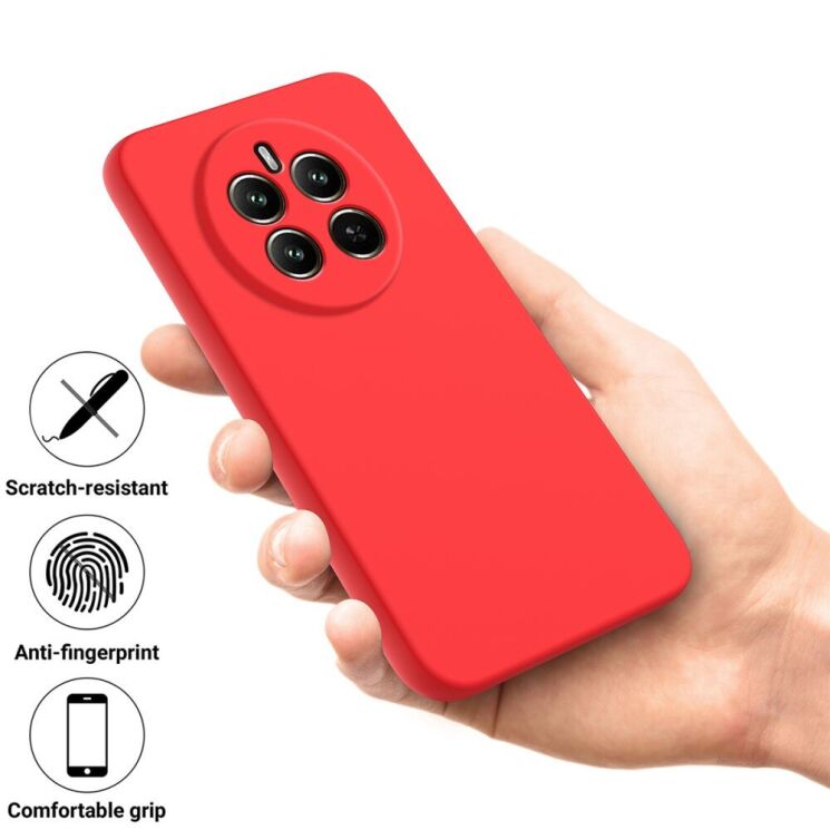 Захисний чохол Deexe Silicone Case для Realme 12 / 12 Plus - Red: фото 5 з 8
