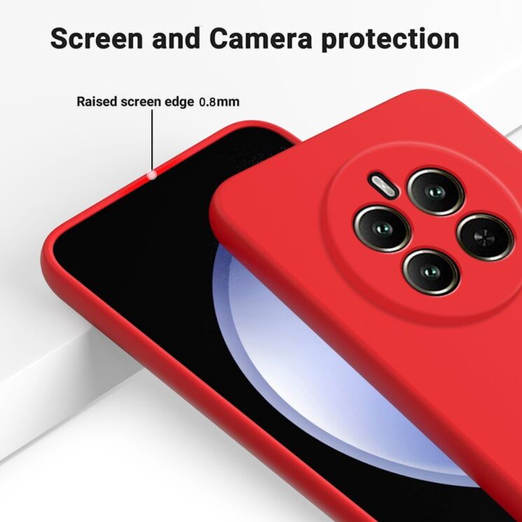 Захисний чохол Deexe Silicone Case для Realme 12 / 12 Plus - Red: фото 6 з 8