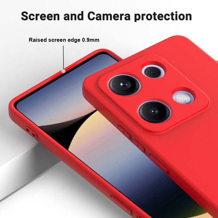 Защитный чехол Deexe Silicone Case для Xiaomi Redmi Note 14S - Black: фото 4 из 9