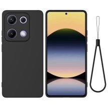 Защитный чехол Deexe Silicone Case для Xiaomi Redmi Note 14S - Black: фото 1 из 9