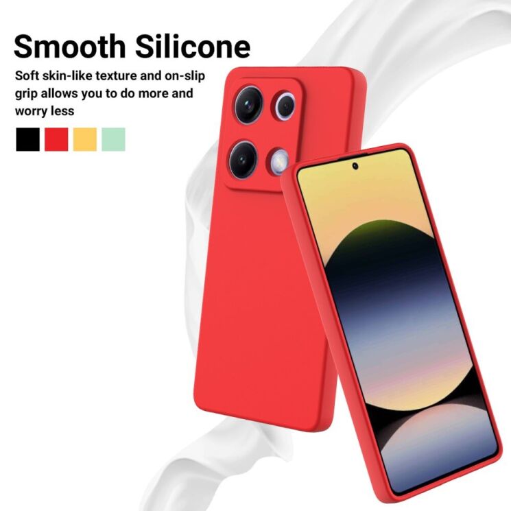 Защитный чехол Deexe Silicone Case для Xiaomi Redmi Note 14S - Black: фото 3 из 9