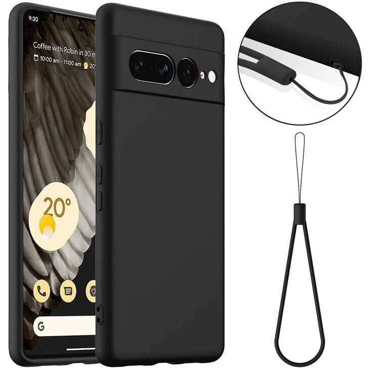 Защитный чехол Deexe Silicone Case with MagSafe для Google Pixel 7 Pro - Black: фото 1 из 9