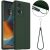 Защитный чехол Deexe Silicone Case with MagSafe для Motorola Edge 50 Fusion - Dark Green: фото 1 из 9