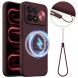 Защитный чехол Deexe Silicone Case with MagSafe для Xiaomi Poco F9 Ultra - Wine Red (430143WR). Фото 1 из 8