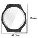 Захисний чохол Deexe Silicone Frame для Huawei Watch GT 5 Pro (46mm) - Black (370100B). Фото 7 з 7
