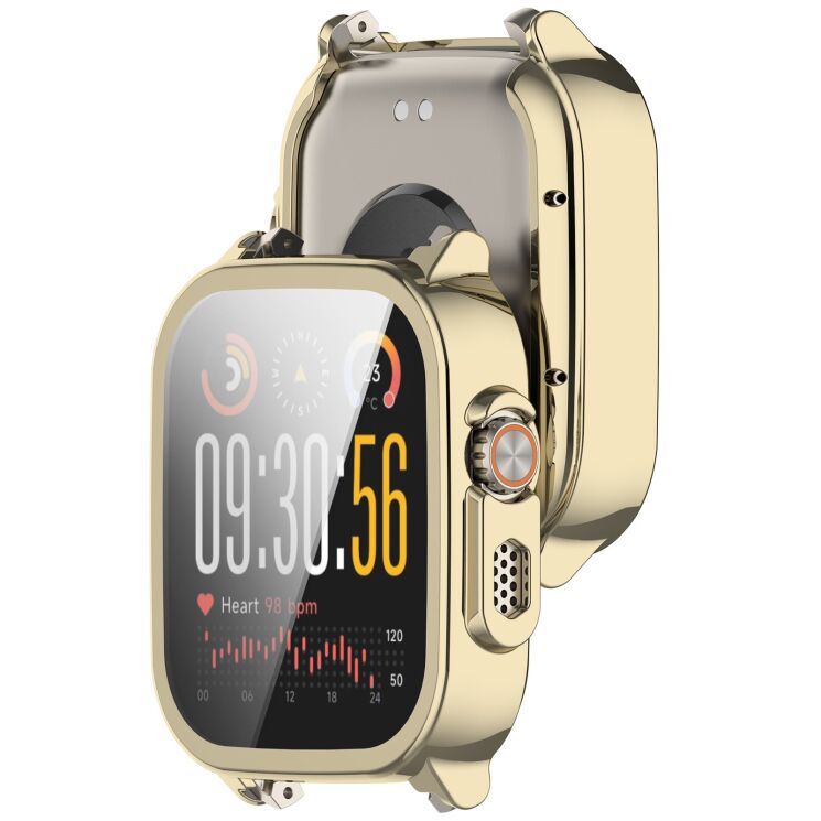 Защитный чехол Deexe Silicone Frame для Realme Watch 5 - Light Gold: фото 6 из 7