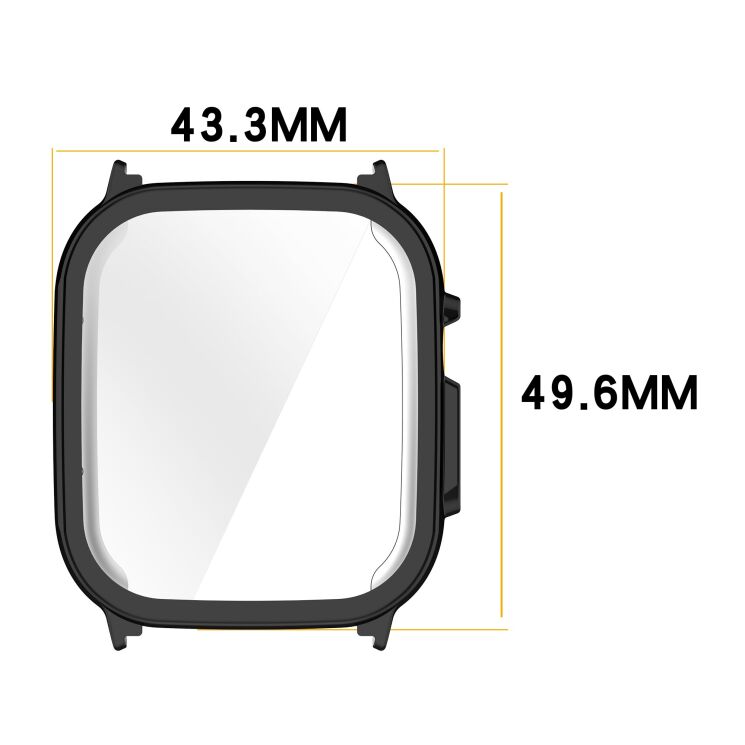 Защитный чехол Deexe Silicone Frame для Realme Watch 5 - Light Gold: фото 7 из 7