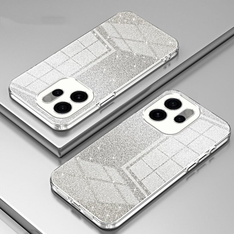 Защитный чехол Deexe Sparkles Cover для OPPO Reno 15 Pro - Transparent: фото 2 из 7