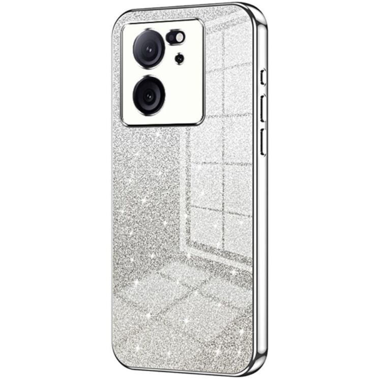 Защитный чехол Deexe Sparkles Cover для Xiaomi 13T / 13T Pro - Silver: фото 1 из 7