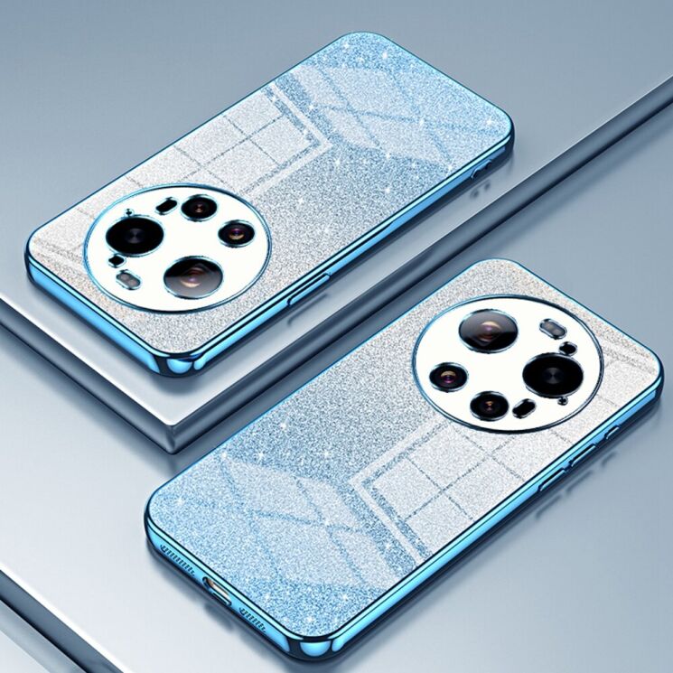 Защитный чехол Deexe Sparkles Cover для Xiaomi 17 Ultra - Blue: фото 2 из 7
