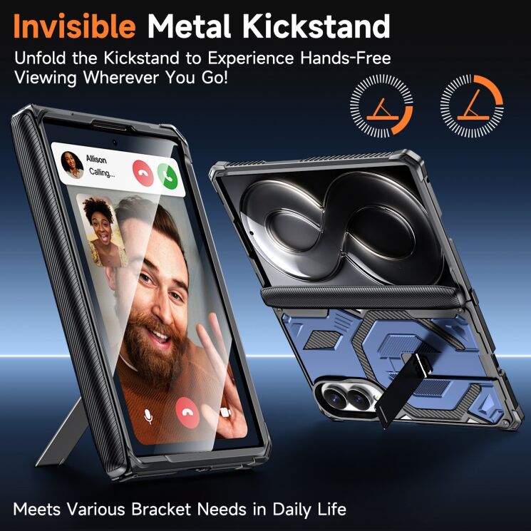 Захисний чохол Deexe Tank Stand для Samsung Galaxy Fold 8 - Grey (424513H) Захисний чохол Deexe Tank Stand для Samsung Galaxy Fold 8 - Grey: фото 10 з 10
