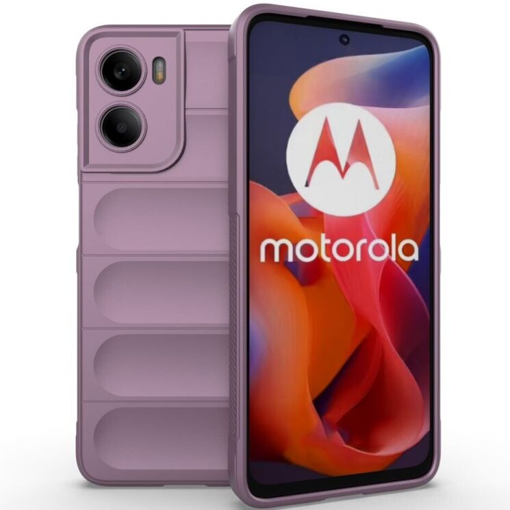 Захисний чохол Deexe Terra Case для Motorola Moto G05 / Moto E15 - Light Purple: фото 1 з 4