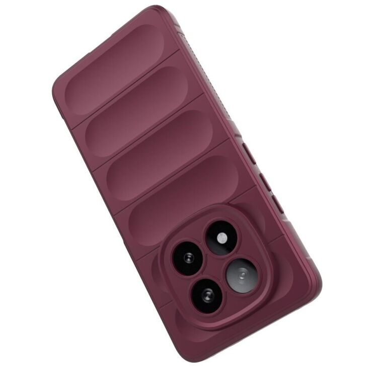 Защитный чехол Deexe Terra Case для Xiaomi Redmi Note 14 Pro Plus - Wine Red: фото 4 из 10