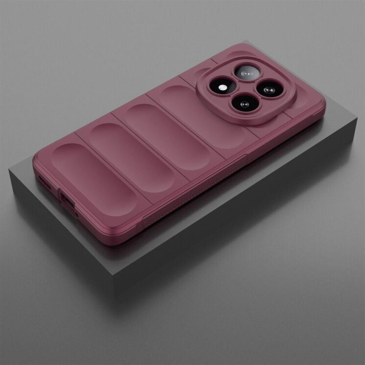 Защитный чехол Deexe Terra Case для Xiaomi Redmi Note 14 Pro Plus - Wine Red: фото 6 из 10