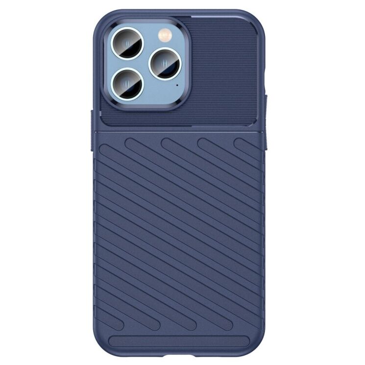 Захисний чохол Deexe Thunder Series для Apple iPhone 14 Pro Max - Blue: фото 2 з 8