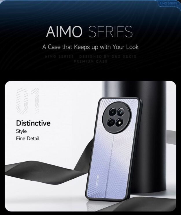 Защитный чехол DUX DUCIS Aimo Series для Realme 12 5G - Black: фото 10 из 13