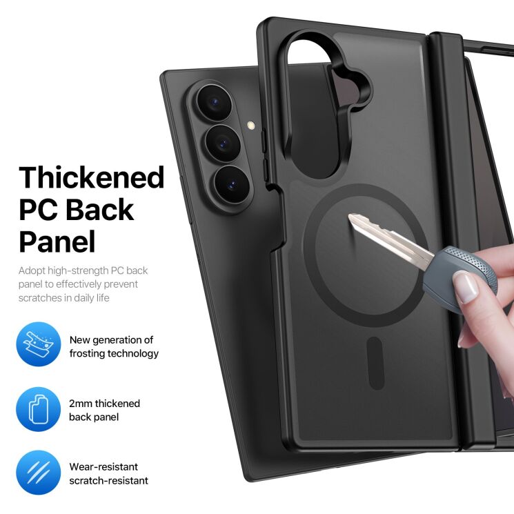 Защитный чехол DUX DUCIS Yind Series MagSafe (FF) для Samsung Galaxy Fold 8 Ultra - Black: фото 9 из 10