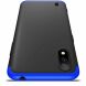 Захисний чохол GKK Double Dip Case для Samsung Galaxy A01 (A015) - Black / Blue (264248BL). Фото 5 з 8