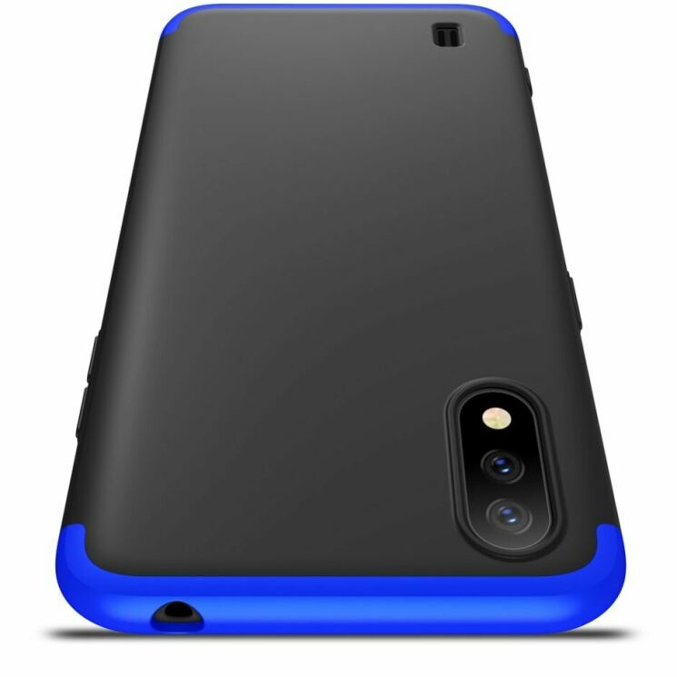 Захисний чохол GKK Double Dip Case для Samsung Galaxy A01 (A015) - Black / Blue: фото 5 з 8
