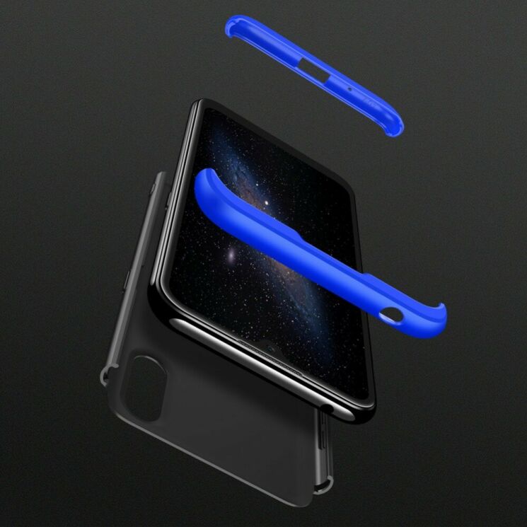 Захисний чохол GKK Double Dip Case для Samsung Galaxy A01 (A015) - Black / Blue: фото 4 з 8
