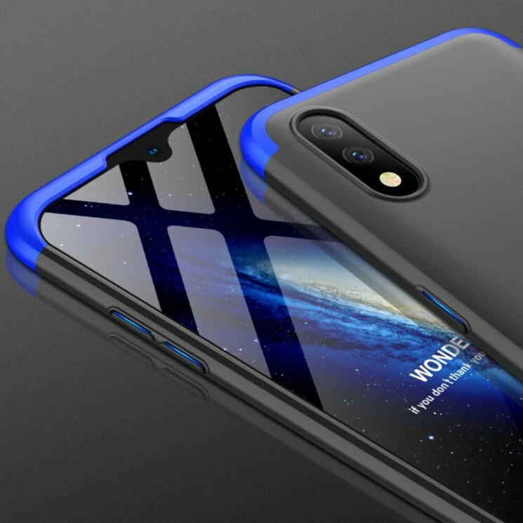 Захисний чохол GKK Double Dip Case для Samsung Galaxy A01 (A015) - Black / Blue: фото 3 з 8