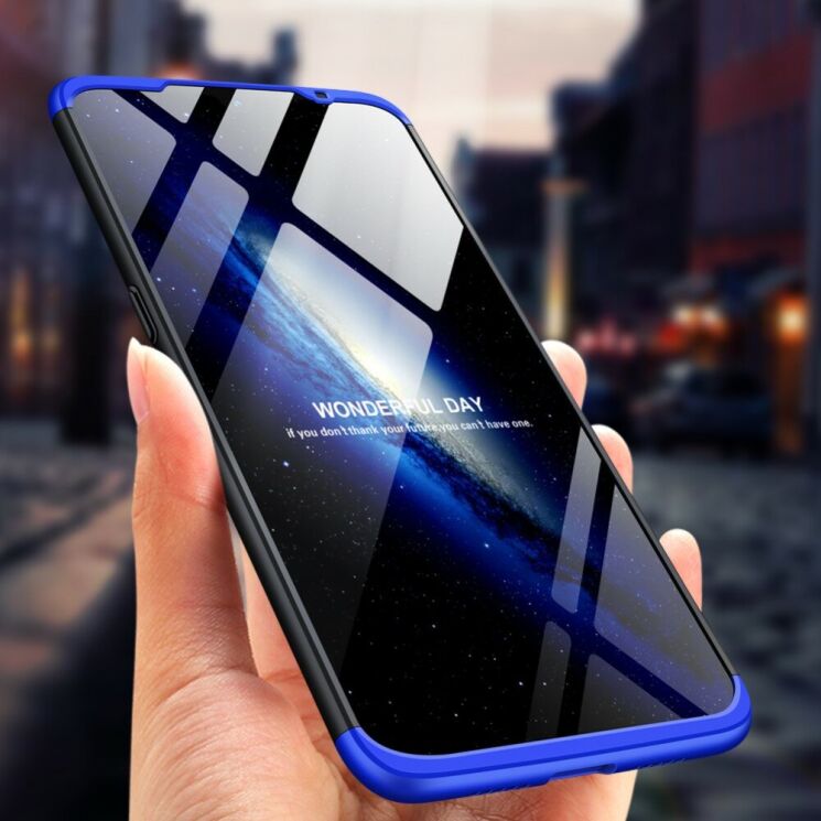 Защитный чехол GKK Double Dip Case для Xiaomi Mi 9 - Black / Blue (225149BL) Защитный чехол GKK Double Dip Case для Xiaomi Mi 9 - Black / Blue: фото 4 из 13