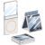 Защитный чехол GKK Magnetic Shell для Samsung Galaxy Flip 7 - Silver: фото 1 из 9