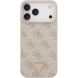 Защитный чехол Guess Leather 4G Triangle Strass MagSafe для iPhone 17 Pro Max (GUHMP17XP4TDPLP) - Pink (402886P). Фото 2 из 9